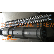 Manufacturing PVC Pipe Bimetallic Twin Conical Screw Barrel